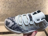 Nike AIR JORDAN 11 Grey Snake Men's Sneaker