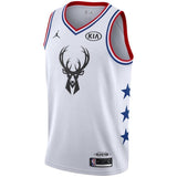 Giannis Antetokounmpo Milwaukee Bucks Jordan Brand 2019 NBA All-Star Game Finished Swingman Jersey – White