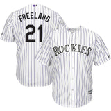 Kyle Freeland Colorado Rockies Majestic Alternate Cool Base Replica Player Jersey - White